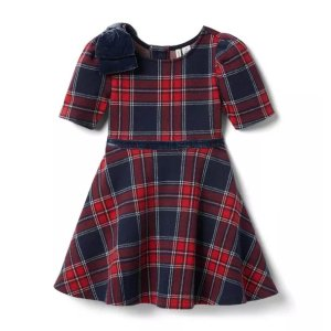 Janie and Jack Plaid Jacquard Dress