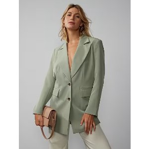Long Sleeve Two Button Classic Blazer