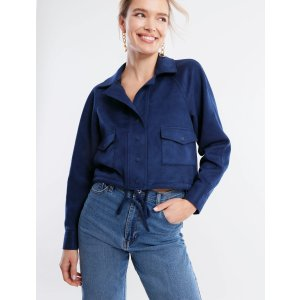 BCBGeneration Faux Suede Drawstring Jacket | Jackets | BCBGENERATION