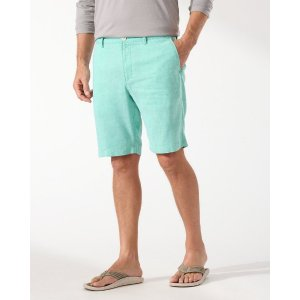 Tommy Bahama Beach Coast Linen-Blend Flat-Front 10-Inch Shorts