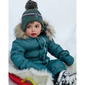 Peruvian Striped Knit Hat In Hunter Green For Baby