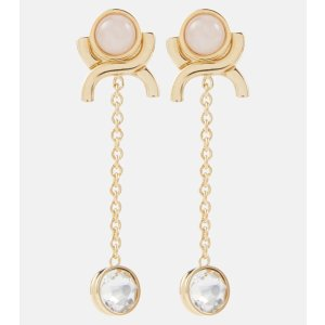 Chloe Crystal-embellished drop earrings