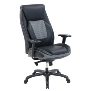 Shaquille O'Neal™ Nereus Ergonomic Bonded Leather High-Back Executive Chair, Black