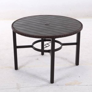 Hampton Bay Harper Creek Metal Outdoor Dining Table