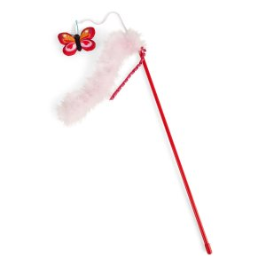 YOULY Valentine's Day Butterfly Cat Teaser Toy, Small