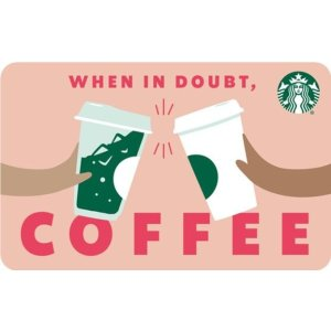 Get a 10% bonus when you buy a $25 Starbucks eGift Card