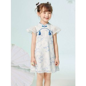 SHEIN Balabala Girls' Dress, Kids' Summer Clothing, Sweet And Stylish Baby Summer Dress, Chinese Style Cheongsam, Trendy | SHEIN USA