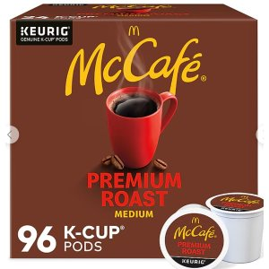 McCafe Premium Roast Coffee Keurig® K-Cup® Pods, Medium Roast, 96/Carton