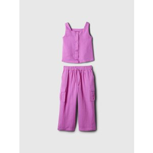 Gap babyGap Crinkle Gauze Cargo Outfit Set