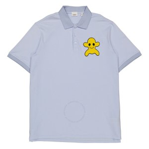 Burberry Pale Blue Clarkwood Monster Graphic Polo Shirt, Size XX-Large