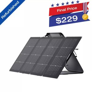 EcoFlow 220W Bifacial Solar Panel Kit for Generator Certified Refurbished