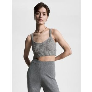 Tommy Hilfiger Cropped Sweater Tank Top