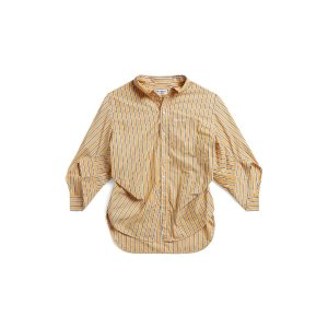 Balenciaga Women's Bb Corp Swing Twisted Shirt in Yellow