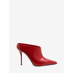 Alexander McQueen Women's Thorn Mule in Lust Red
