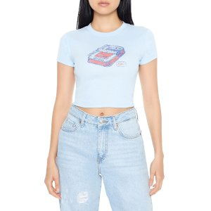 Ribbed Sardine Graphic Baby Tee