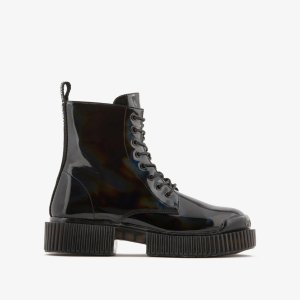 Armani Exchange Eco leather biker boots