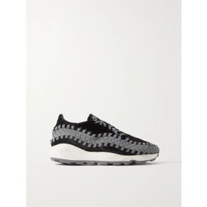 Nike Air Footscape grosgrain-trimmed calf hair sneakers