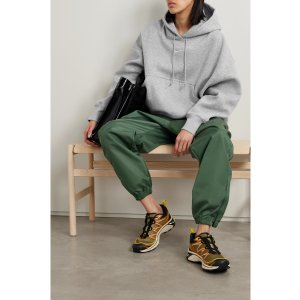 Nike Phoenix oversized embroidered cotton-blend jersey hoodie