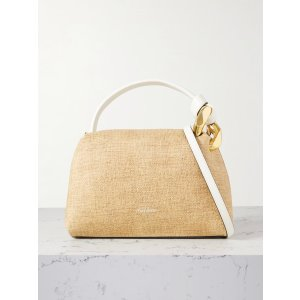 JW Anderson JWA Corner small chain-embellished printed textured-leather shoulder bag