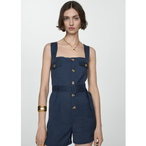 Mango Short jumpsuit with buttons