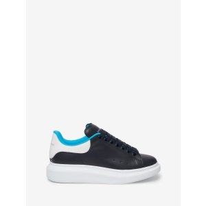 Alexander McQueen Men's Oversized Sneaker in Navy/white/lapis Blue